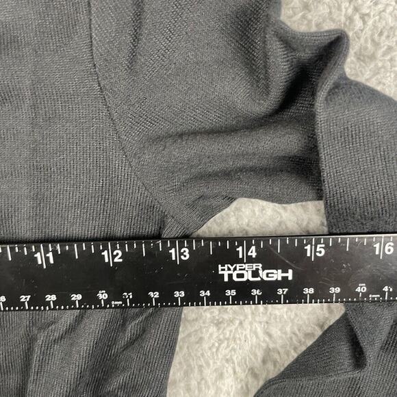 Simply Threads Girls 6 Black Simply The Softest Long Sleeve V-Neck Tie Front Tee - Picture 6 of 9